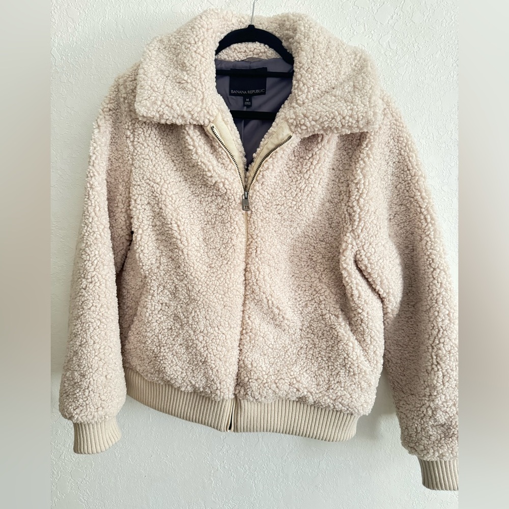 Banana Republic Teddy Bomber